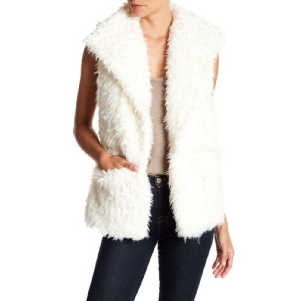 SOLD Pete & Greta Faux Fur/Shearling Vest- Size XS